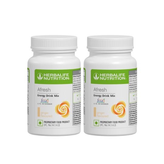Herbalife Afresh Energy Drink Mix 50g Ginger Pack Of 2