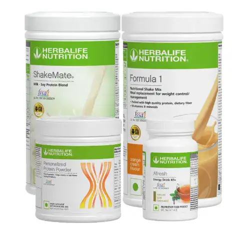 Formula 1 Orange Cream Nutritional Shake, Shakemate, 200g Protein Powder, and Afresh Wellness Pack